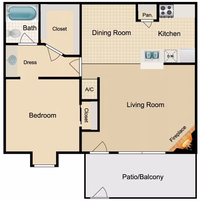 Unit 1614 1812 floor plan